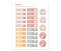 25 Etiquetas para Ropa Little Garden