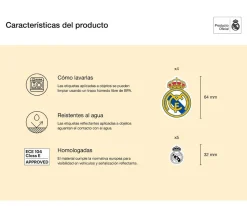 Etiquetas Reflectantes Real Madrid