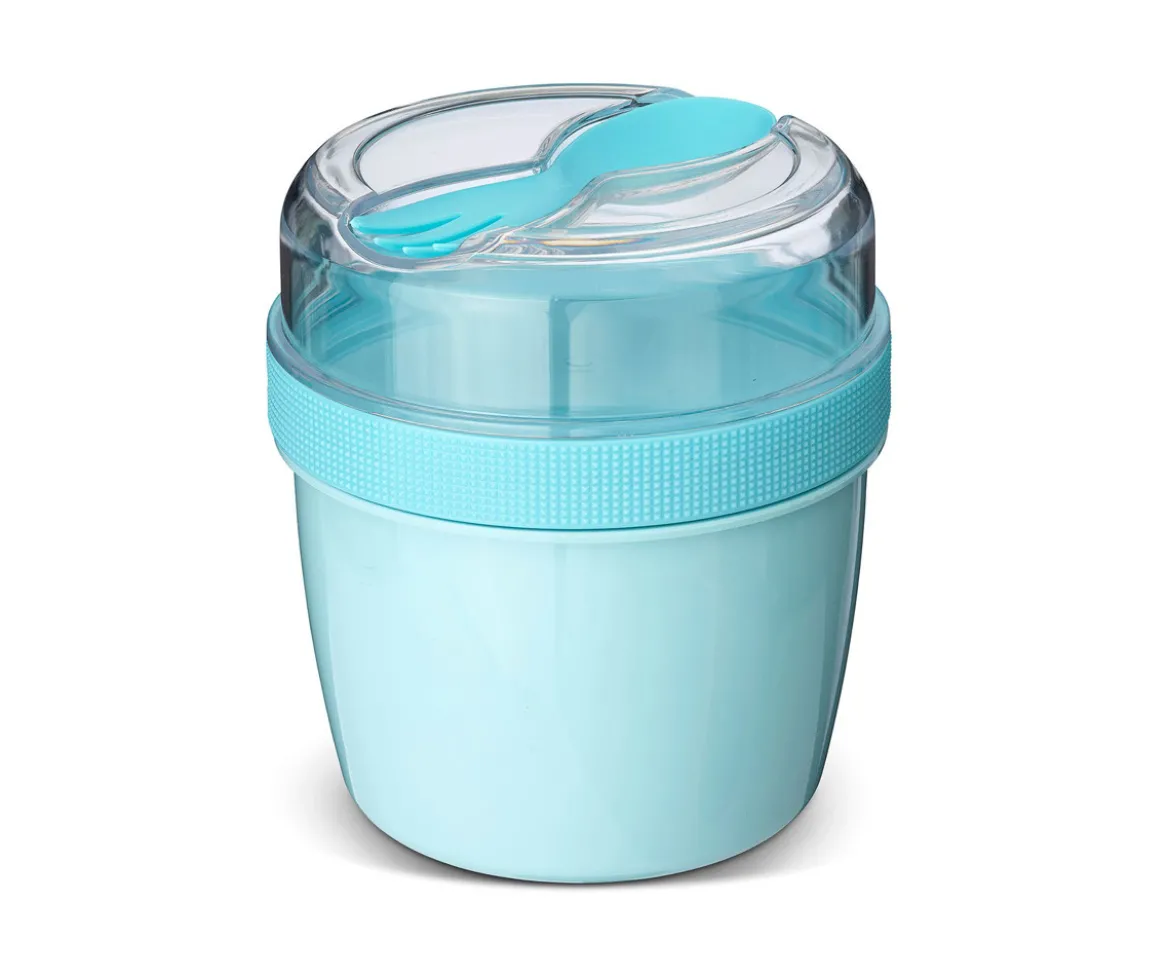 Fiambrera Snack N'ice Cup con Disco Refrigerante Blue