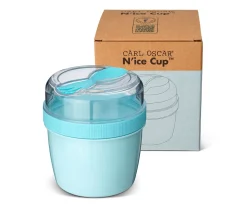 Fiambrera Snack N'ice Cup con Disco Refrigerante Blue
