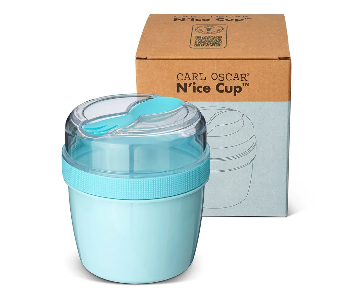 Fiambrera Snack N'ice Cup con Disco Refrigerante Blue