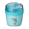 Fiambrera Snack N'ice Cup con Disco Refrigerante Blue Dolphin