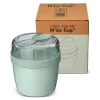 Fiambrera Snack N'ice Cup con Disco Refrigerante Green