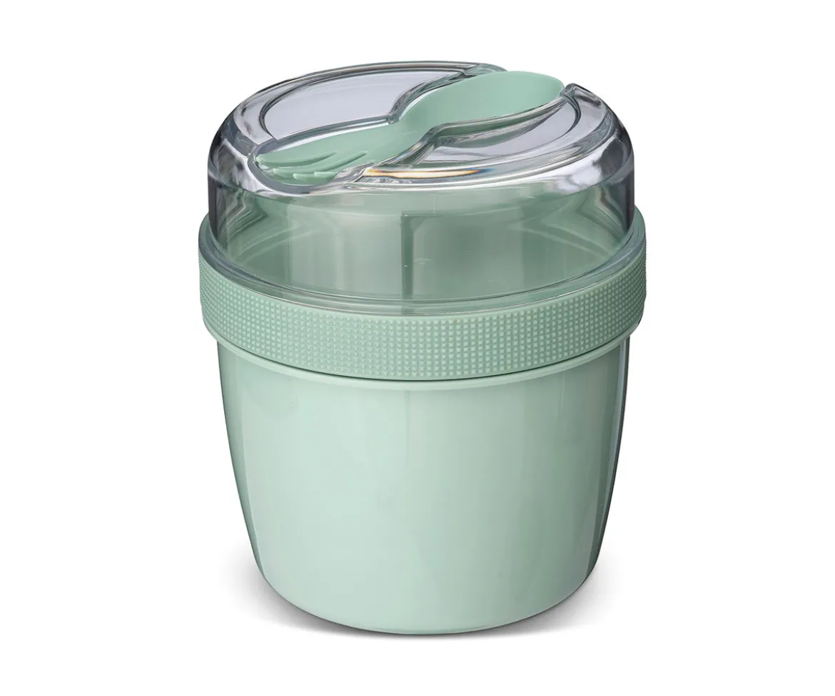 Fiambrera Snack N'ice Cup con Disco Refrigerante Green