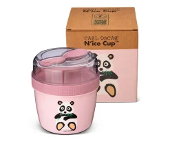 Fiambrera Snack N'ice Cup con Disco Refrigerante Panda Pink