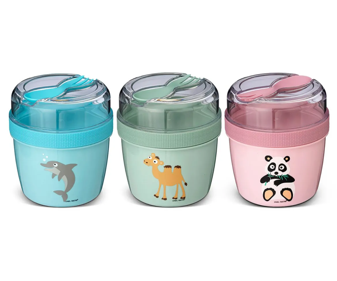Fiambrera Snack N'ice Cup con Disco Refrigerante Panda Pink