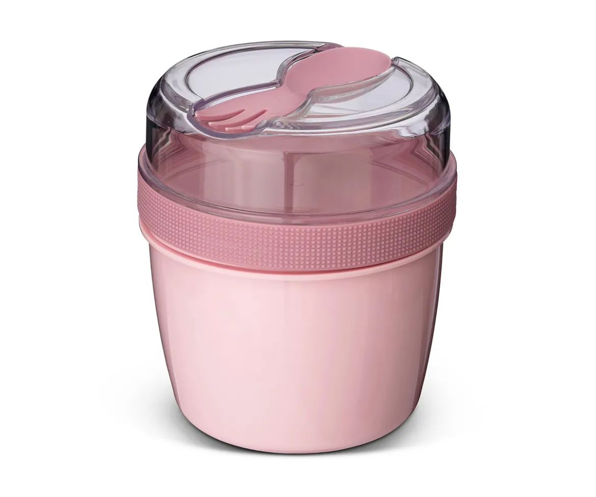 Fiambrera Snack N'ice Cup con Disco Refrigerante Pink