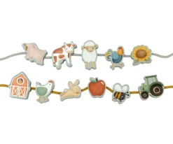 Figuras de Madera para Enlazar Cordones Little Farm
