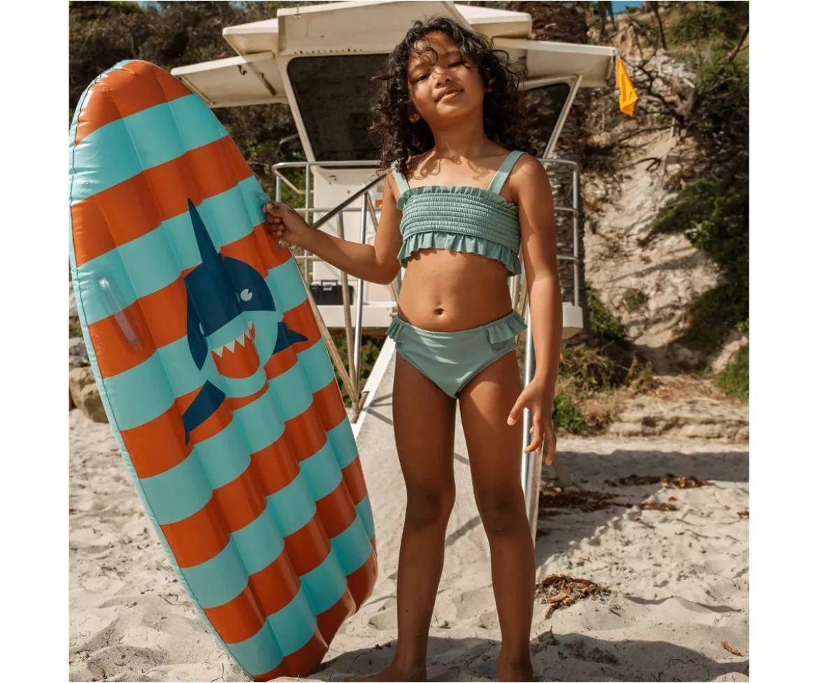 Flotador Tabla de Surf Orange Blue Sharks