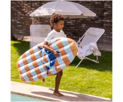 Flotador Tabla de Surf Orange Blue Sharks