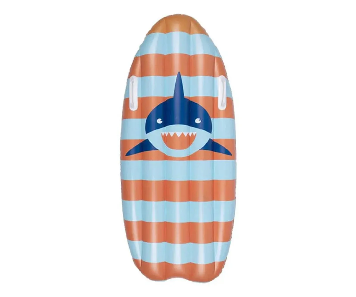 Flotador Tabla de Surf Orange Blue Sharks