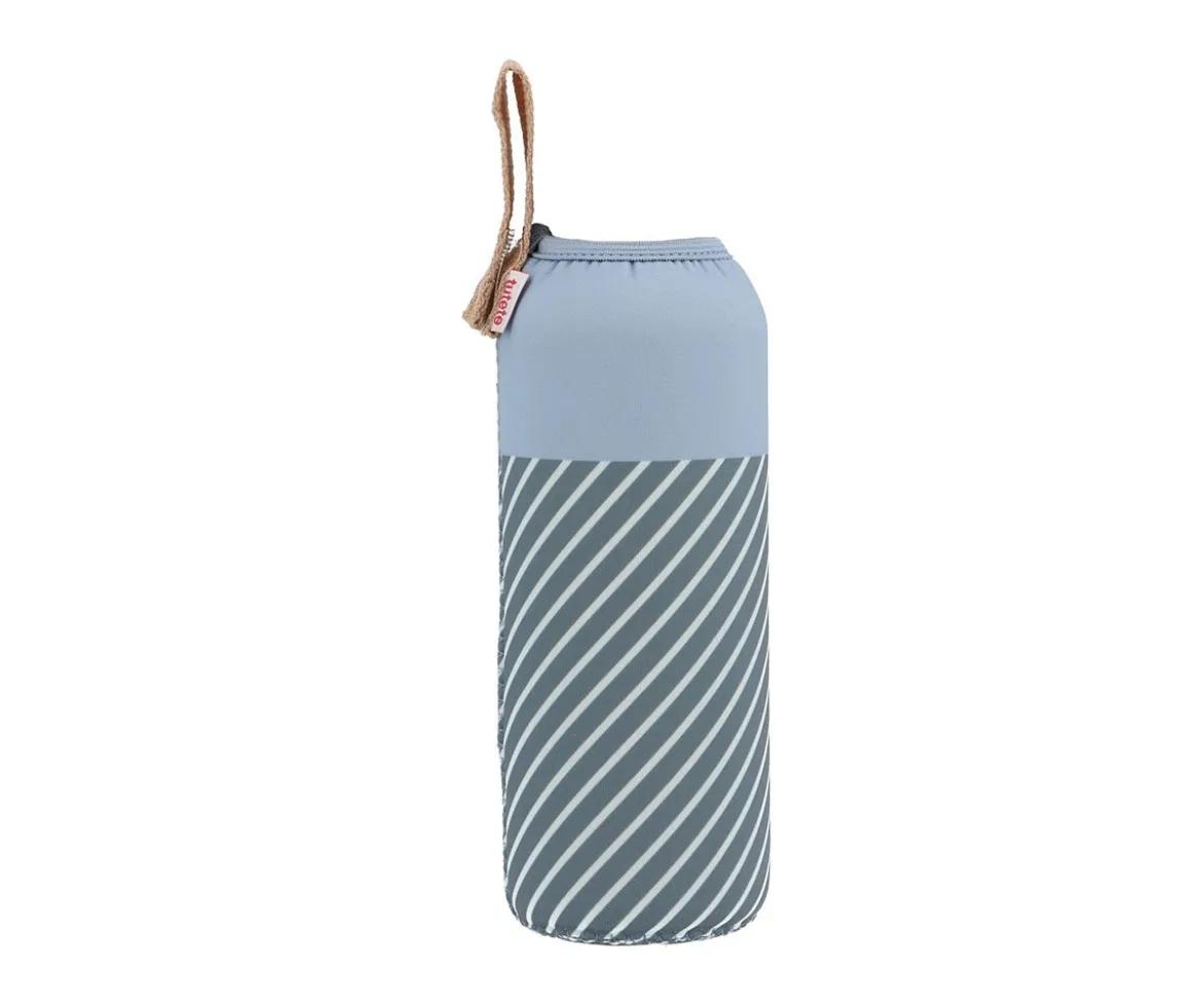 Funda Neopreno Stripes Blue 750ml Personalizable