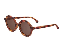 Gafas de Sol Flexibles (3-5años) Euro Round Amber Lenses Classic Tortoise