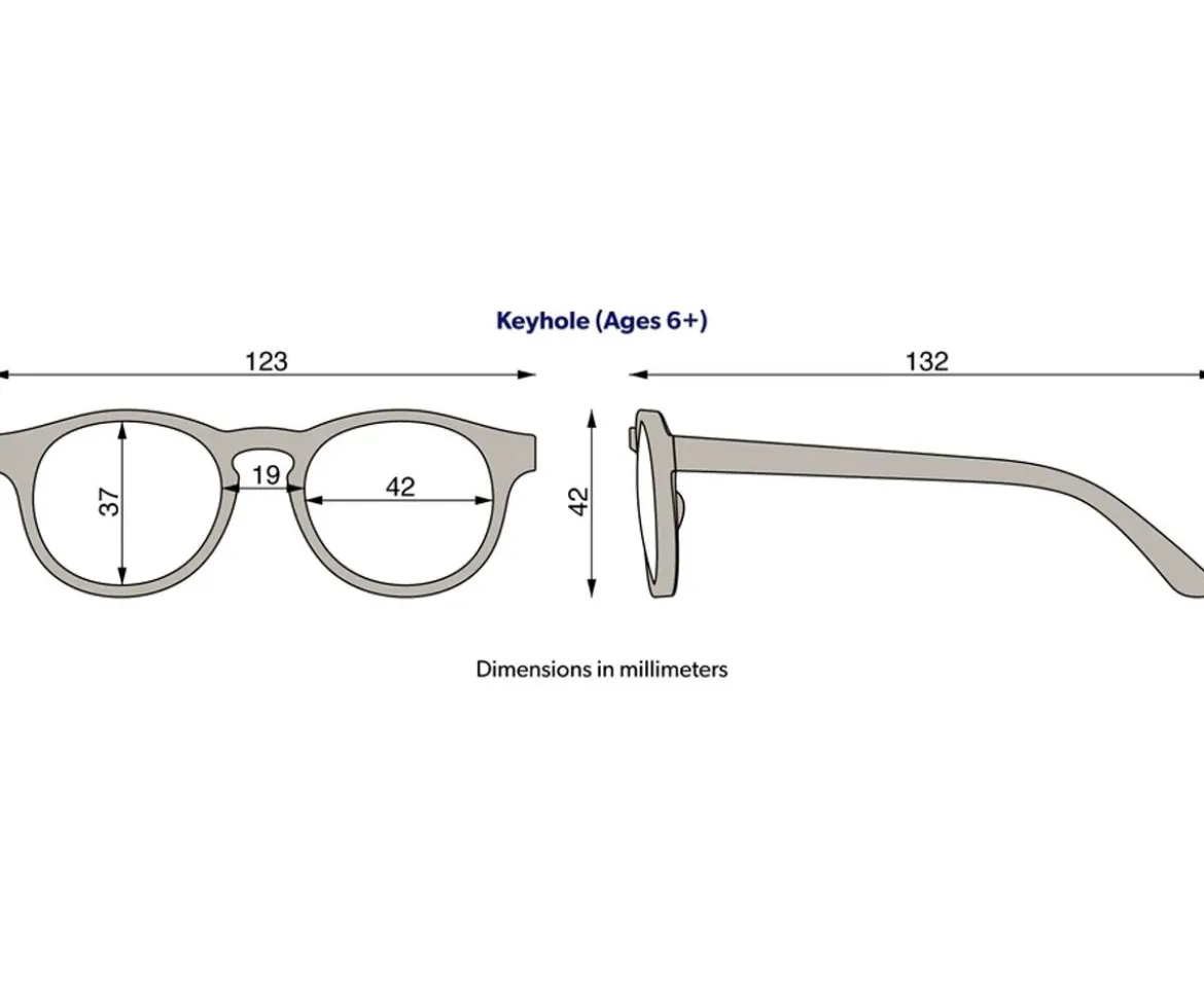 Gafas de Sol Flexibles Keyhole (+6años) Sweet Cream