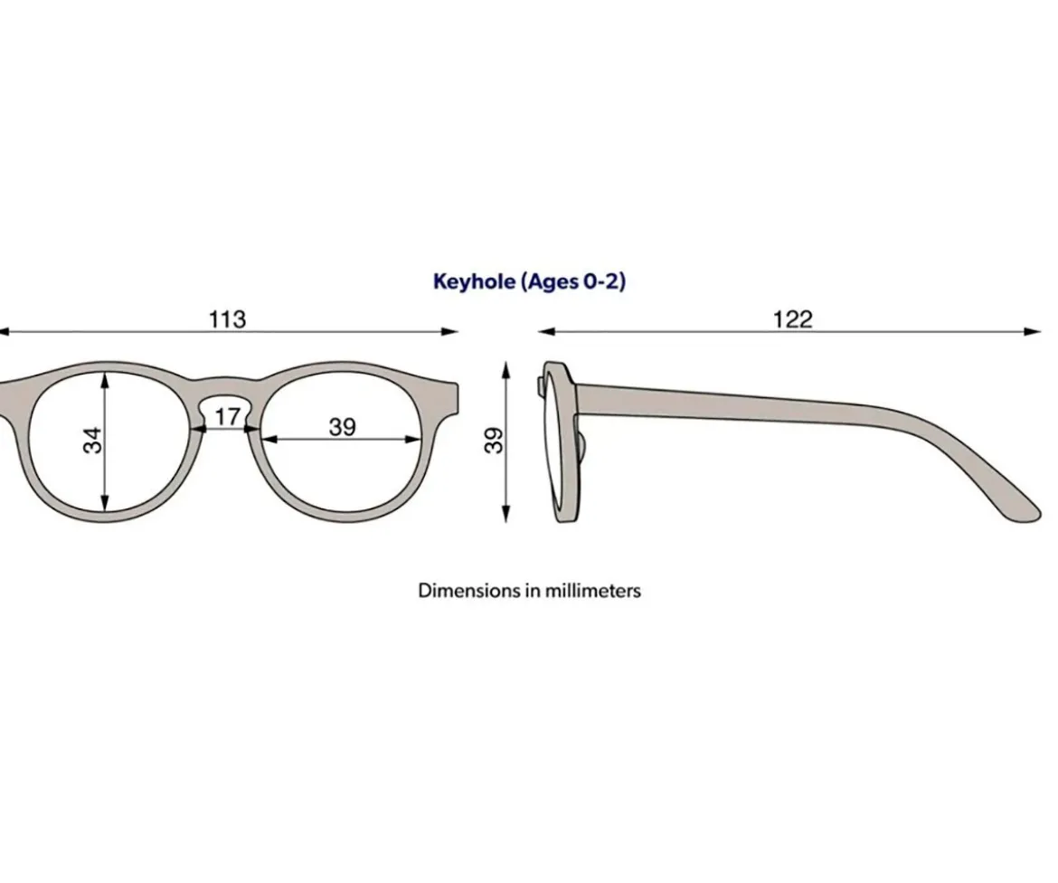 Gafas de Sol Flexibles Keyhole (0-24m) Polarizadas Pretty in Pink