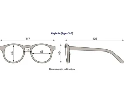 Gafas de Sol Flexibles Navigators (3-5años) Baby Blue Amber Lenses