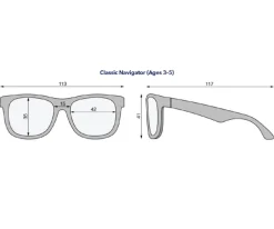 Gafas de Sol Flexibles Navigators (3-5 años) Good As Blue Smoke Lenses