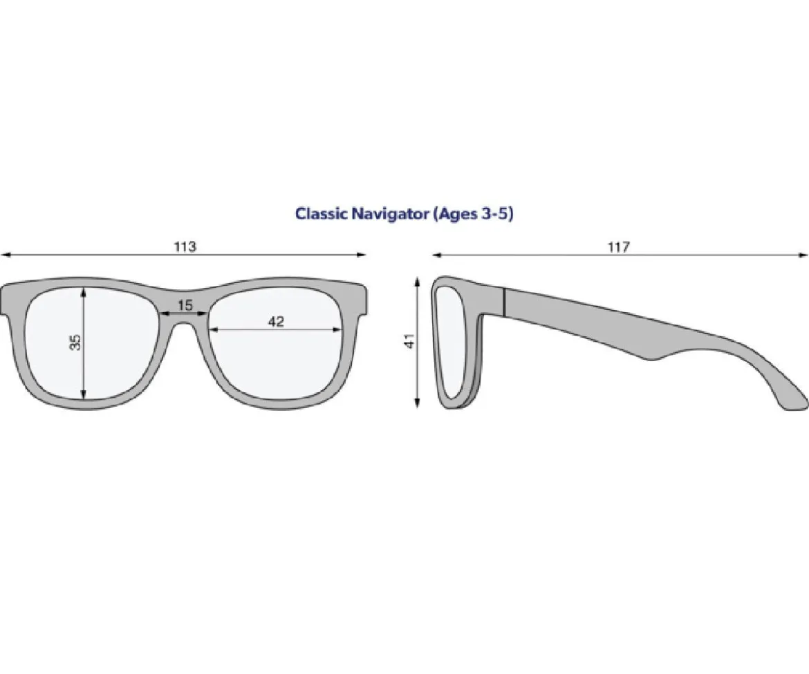 Gafas de Sol Flexibles Navigators (3-5 años) Good As Blue Smoke Lenses