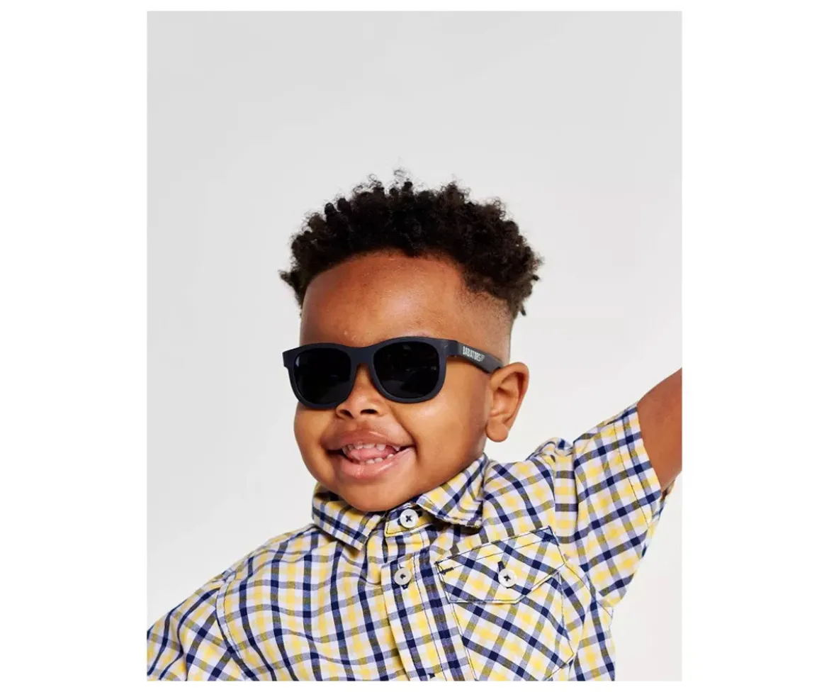 Gafas de Sol Flexibles Navigators (3-5 años) Jet Black Smoke Lenses