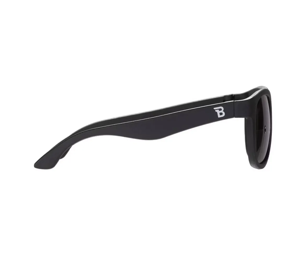 Gafas de Sol Flexibles Navigators (3-5 años) Jet Black Smoke Lenses