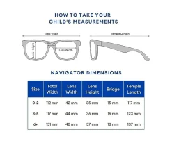 Gafas de Sol Flexibles Navigators (+6 años) Sweet Cream Amber Lenses