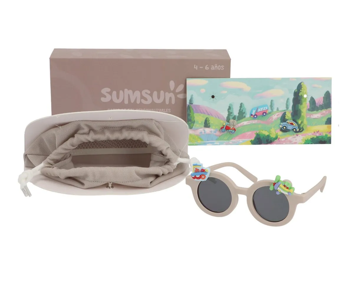 Gafas de Sol Flexibles Personalizables Vehicles (4 a 6 años)