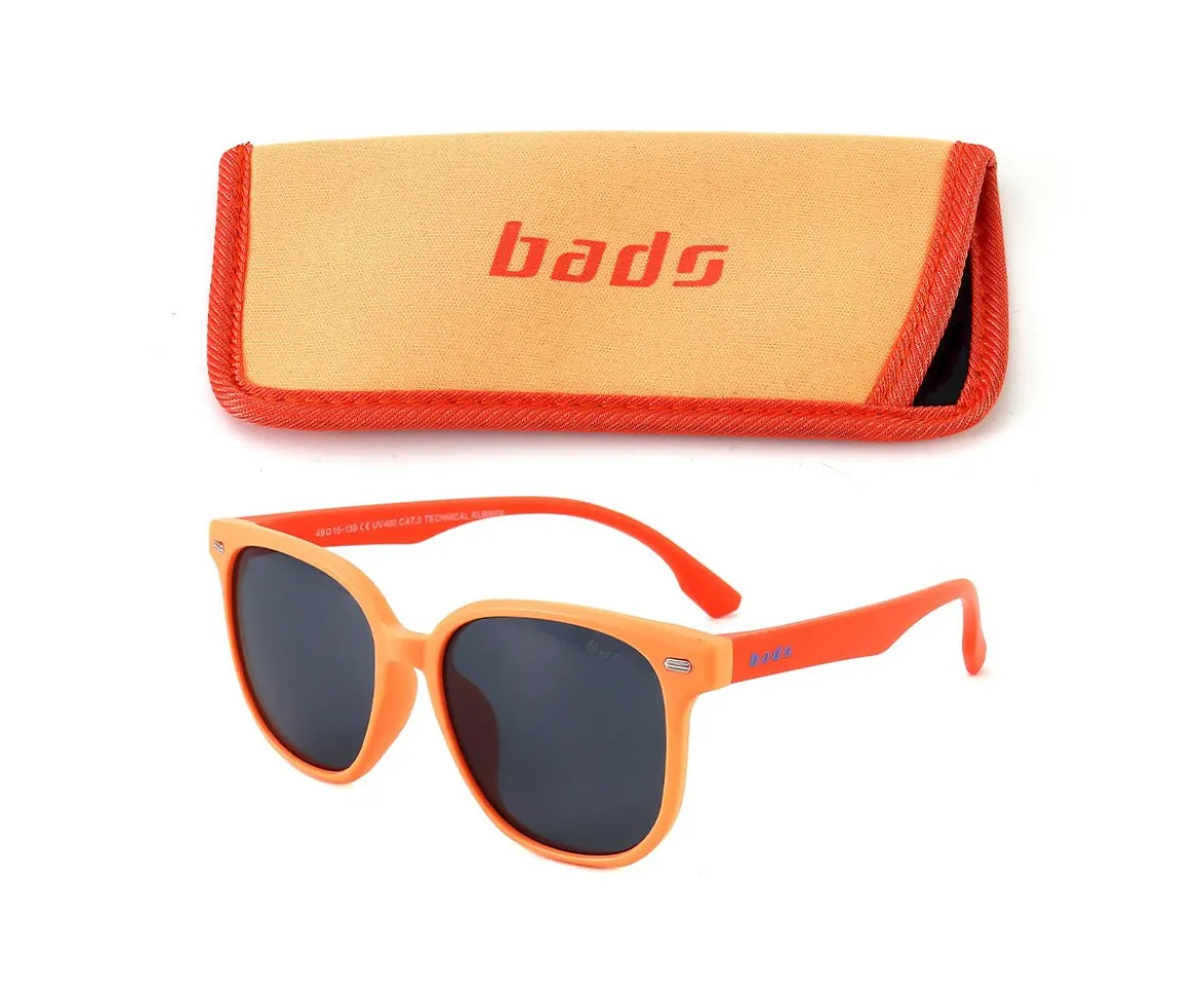 Gafas de Sol Infantil Flexibles Naranja-Rojo (6-12años)