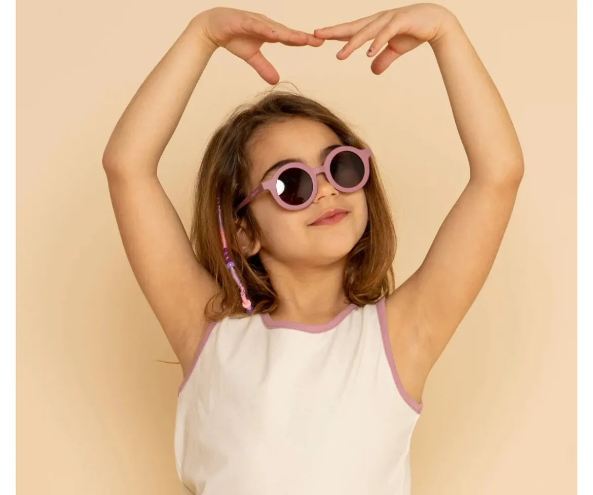 Gafas de Sol Infantil Polarizadas Original Round Heather Rose (18meses-10años)