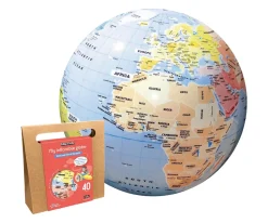 Globo Terráqueo Hinchable 40cm Países y Ciudades