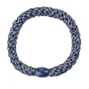 Goma de Pelo Kknekki Navy Silver Glitter