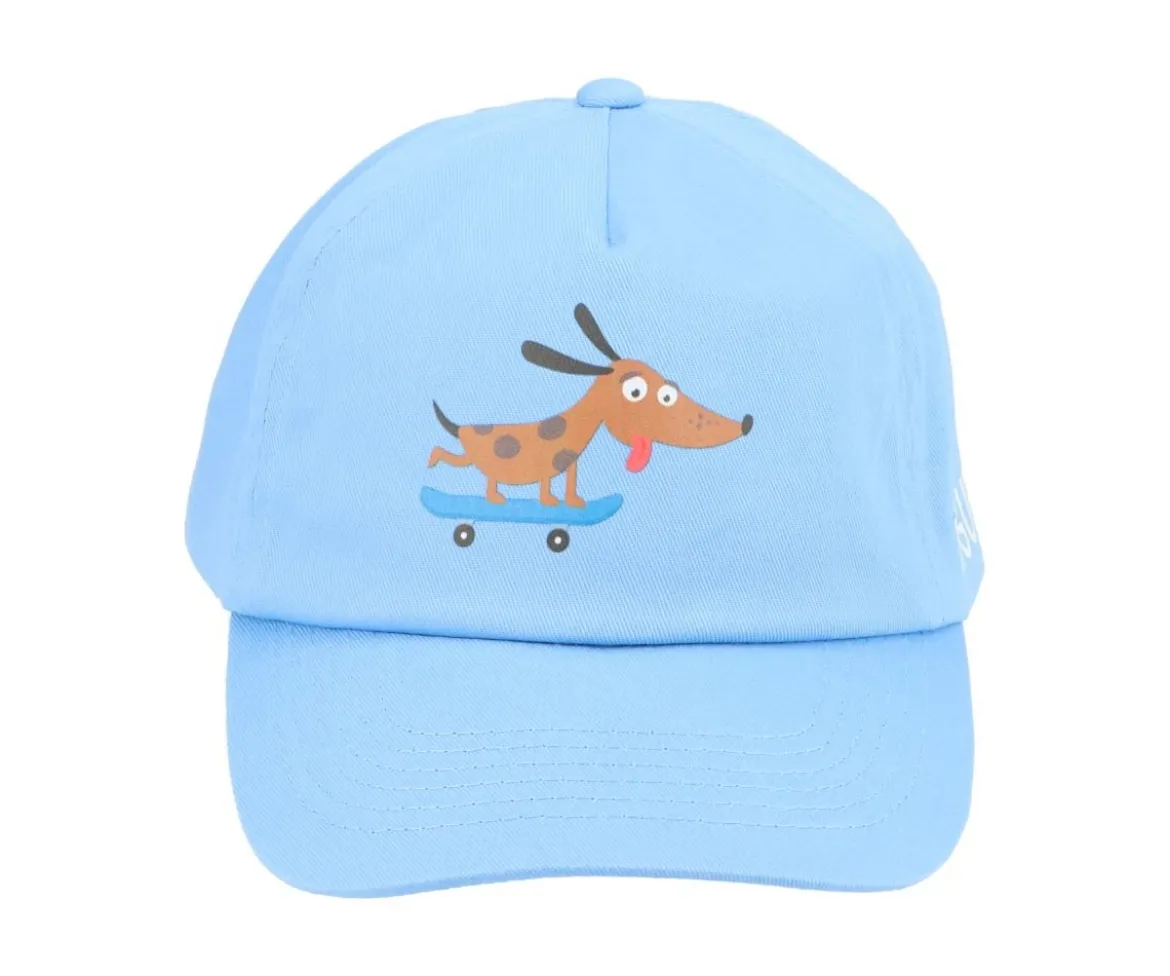 Gorra con Visera Junior Azul Skater Dog Personalizada