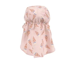 Gorrito de Playa Flap con Protección Solar Ice Cream Pale Pink