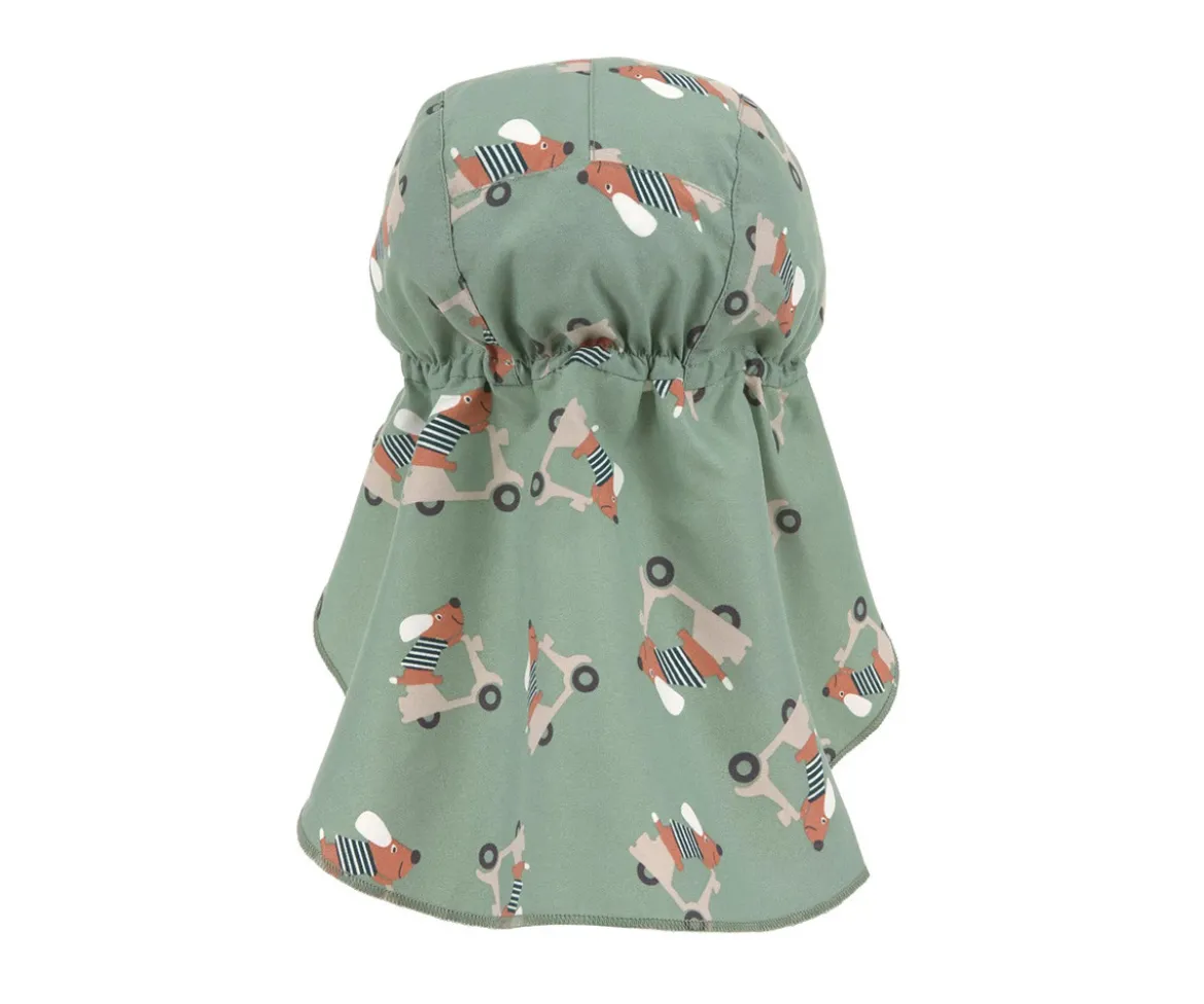 Gorrito de Playa Flap con Protección Solar Scooter Dog Green