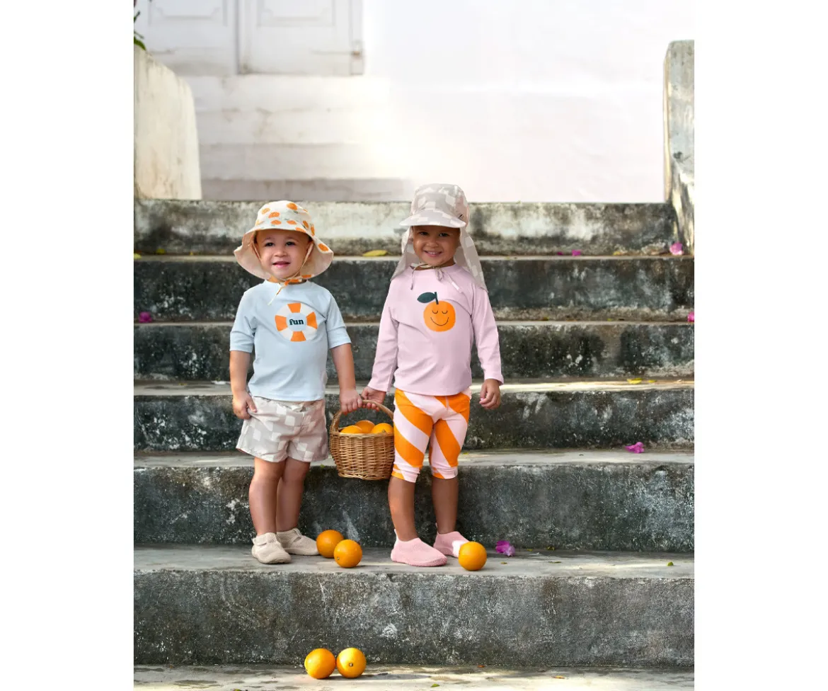 Gorrito de Playa Flap con Protección Solar Stone Sea Salt