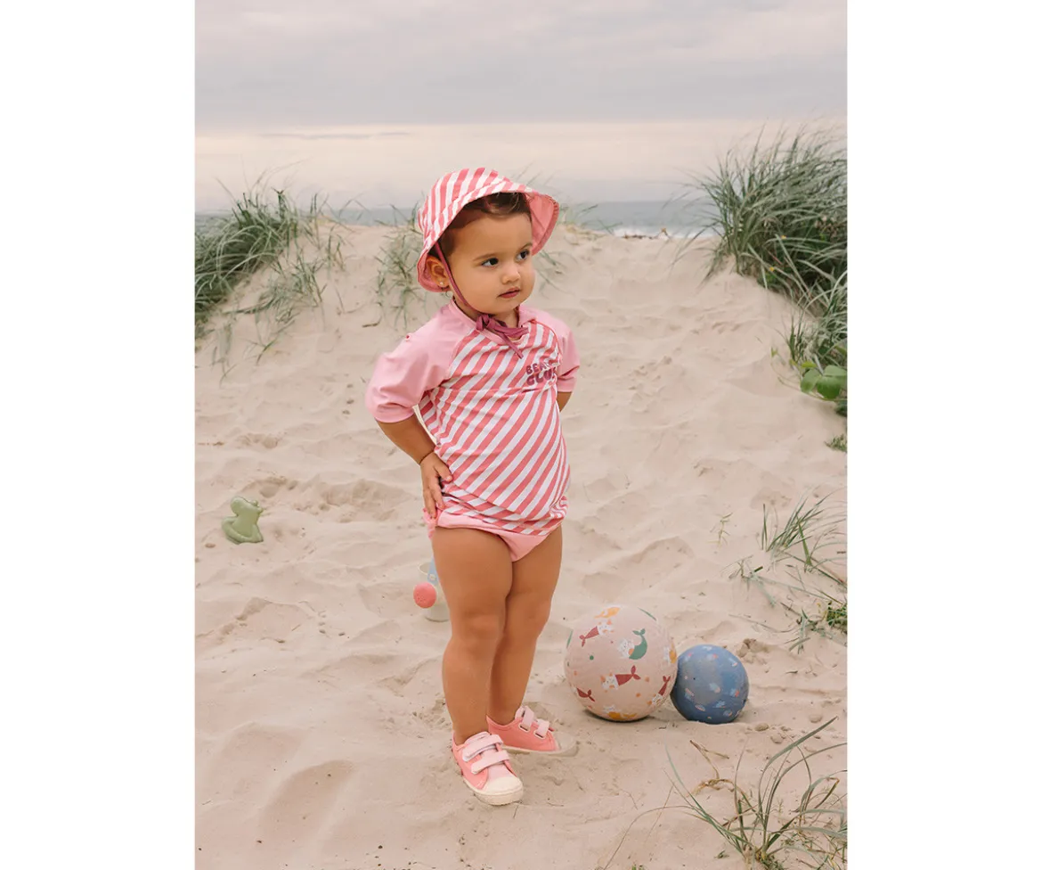 Gorro Reversible Stripes Bloom & Blush