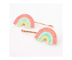 2 Horquillas Rainbow Glitter