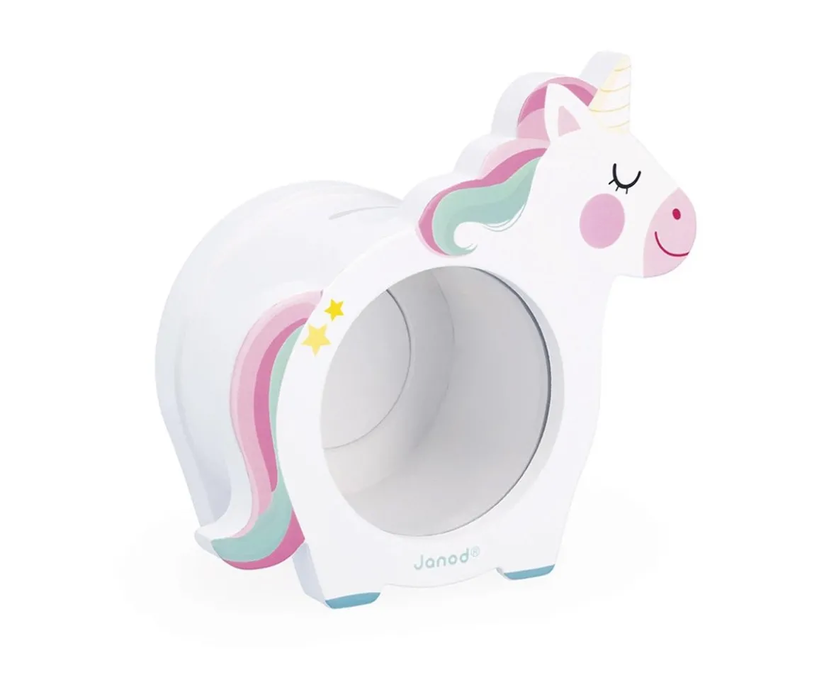 Hucha de Madera Unicornio