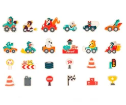 Imanes de Coches de Carreras 24 Piezas