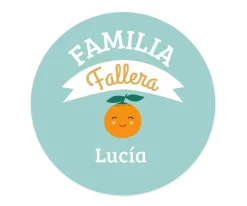 Imán Personalizado Bebé Familia Fallera