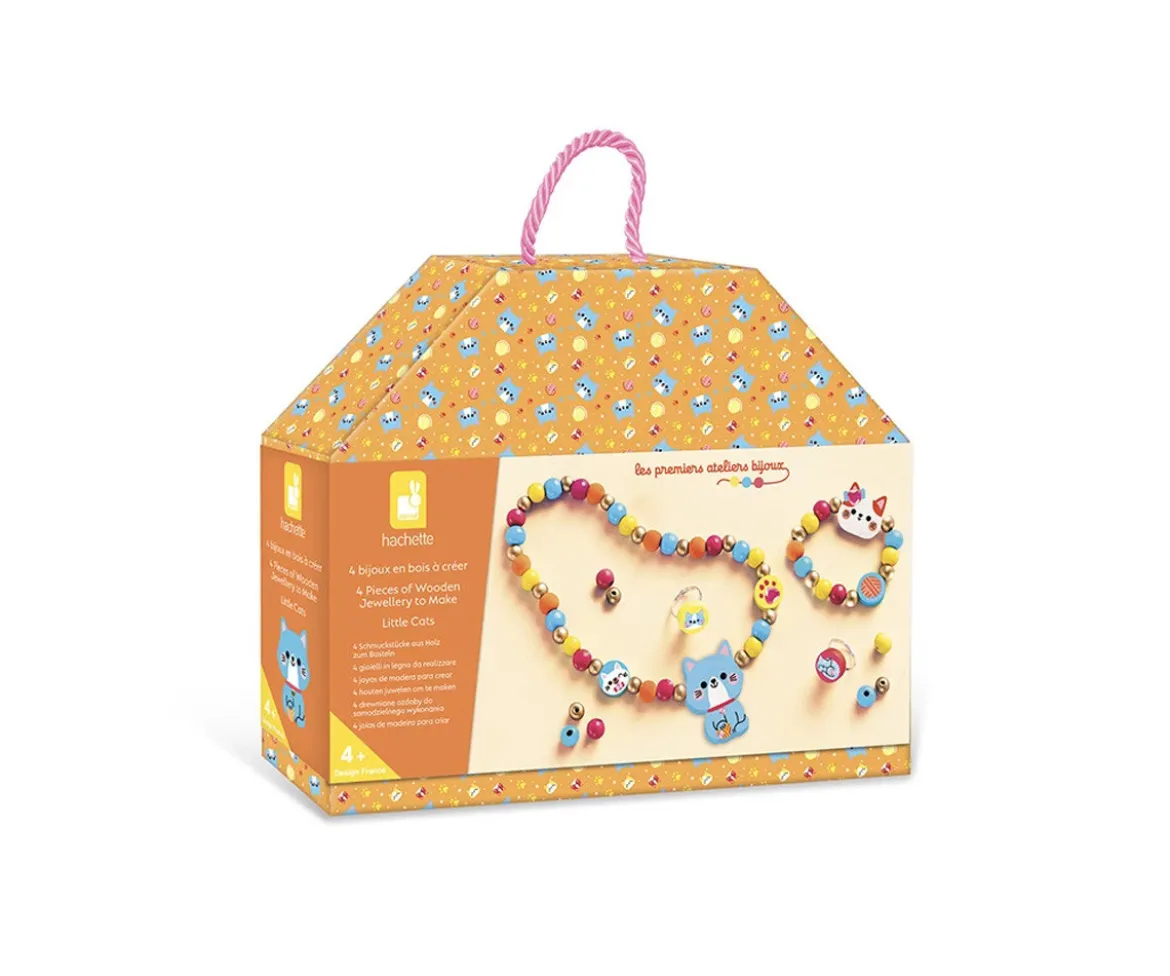 4 Joyas de Madera Little Cats