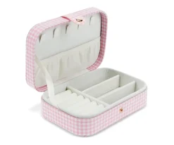 Joyero Pink Gingham Cherry