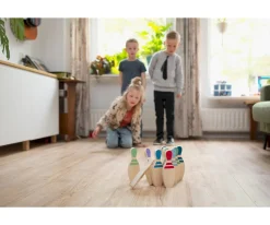 Juego de Bolos de Madera
