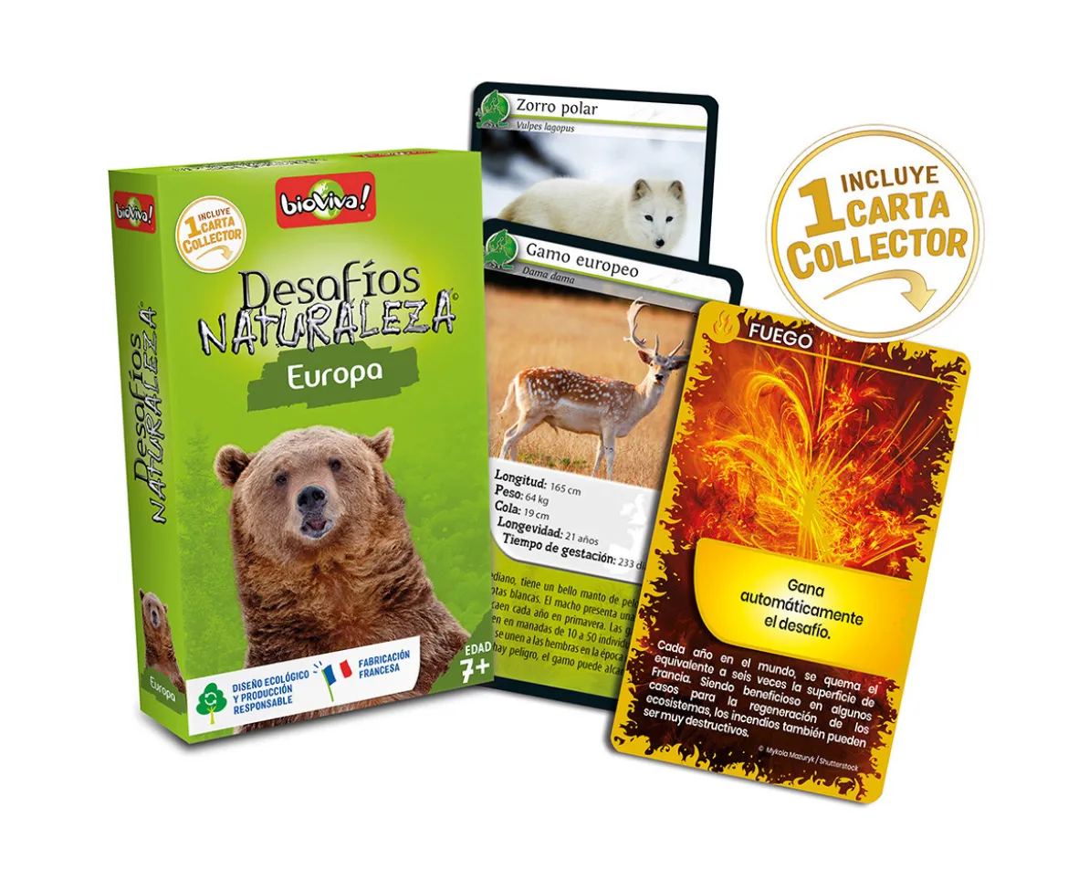 Juego de Cartas Desafíos de la Naturaleza Europa + Collector