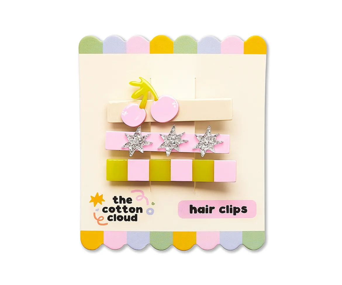 Juego de 3 Clips para el Pelo Cherry Pop