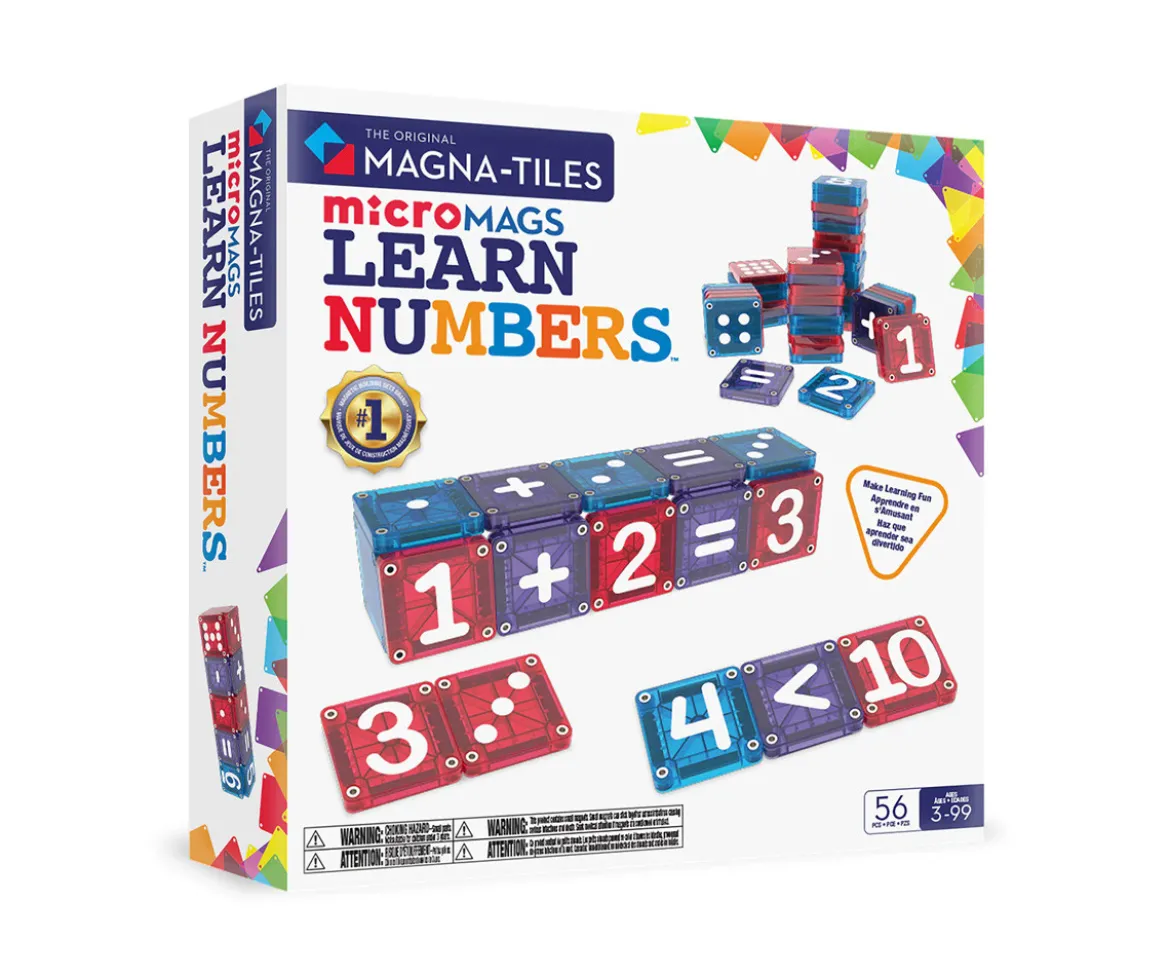 Juego Magnético MicroMAGS Learn Numbers 56 piezas