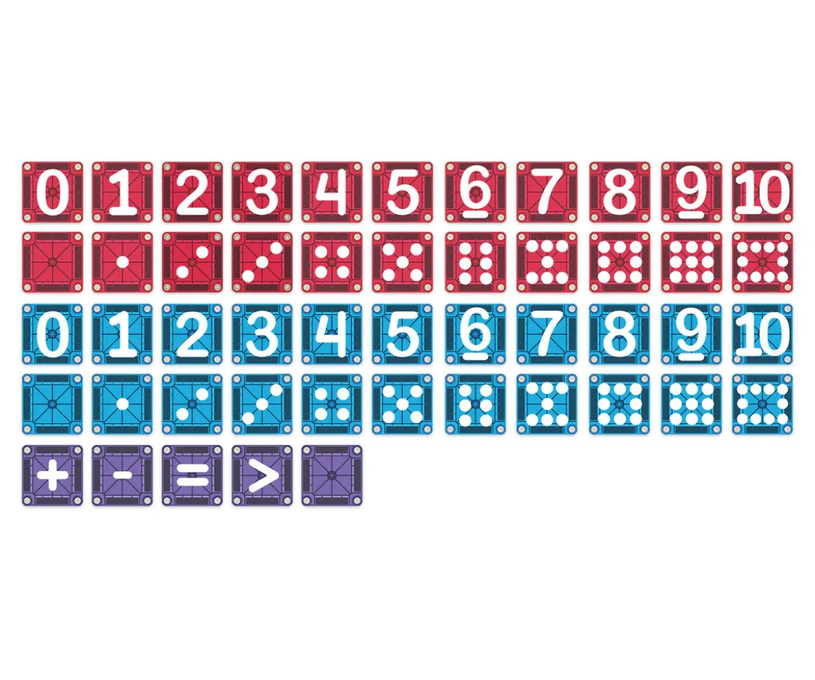 Juego Magnético MicroMAGS Learn Numbers 56 piezas