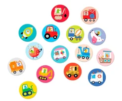 Juego Memory On the Go Vehicles