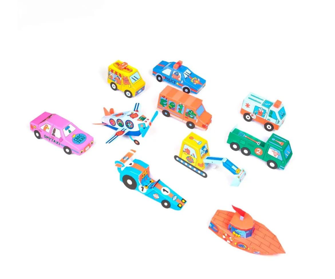 Juguetes de Papel 3D Vroom