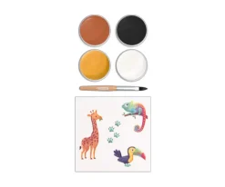Kit 4 Colores Pintura de Cara Tigre