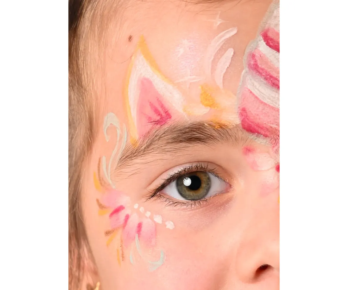 Kit 4 Colores Pintura de Cara Unicornio